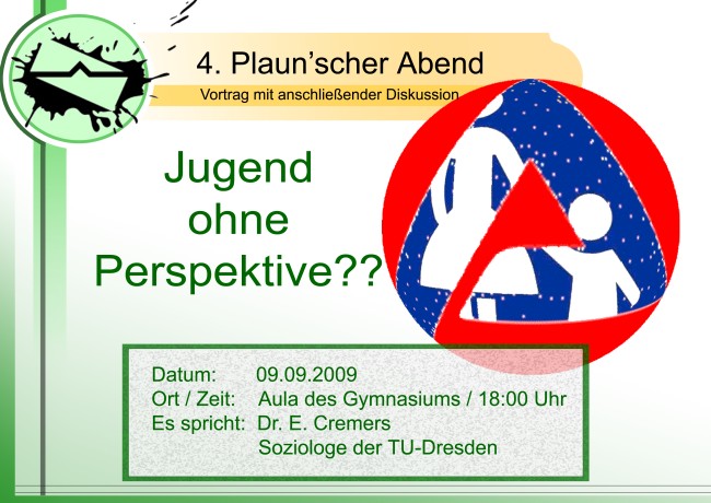 Plaket: Jugend ohne Perspektive?