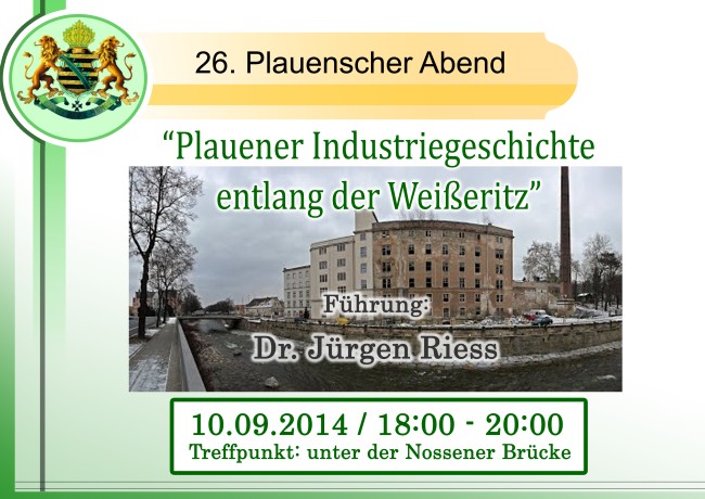 Plaket: Plauener Industriegeschichte entlang der Weißeritz